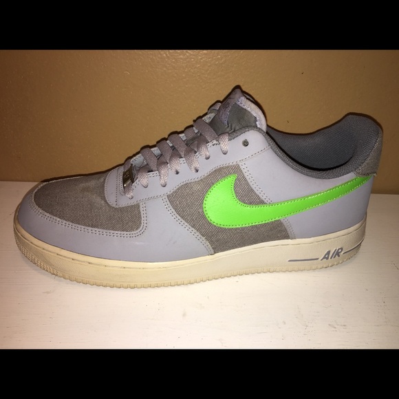 Nike Air force 1 Low Wolf Grey Green Size 11 - Picture 3 of 8